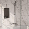 BRAUER Stripe Mitigeur thermostatique de douche - SET 02 - apparent - barre coulissante - douchette 3 jets - flexible de douche - chrome SW1434715