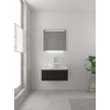 Bruynzeel Giro badmeubelset 49x75x46cm 1 wasbak 1 lade met spiegel met softclose composite zijde zwart SW384227 Bruynzeel Giro badmeubelset 49x75x46cm 1 wasbak 1 lade met spiegel met softclose composite zijde zwart SW384227