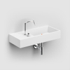 Clou Wash Me wastafel 75cm met 2 voorbewerkte kraangaten aluite SW102638 Clou Wash Me wastafel 75cm met 2 voorbewerkte kraangaten aluite SW102638