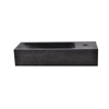 Wiesbaden B fontein 38x14x8cm kraangat rechts hardsteen zwart SW106127 Wiesbaden B fontein 38x14x8cm kraangat rechts hardsteen zwart SW106127