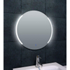 Wiesbaden Round spiegel 60cm met spiegelverwarming dimbare LEDverlichting IP44 aluminium SW106361 Wiesbaden Round spiegel 60cm met spiegelverwarming dimbare LEDverlichting IP44 aluminium SW106361