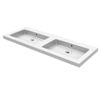 Wiesbaden Kera dubbele meubelwastafel 120x46cm zonder kraangaten keramiek wit SW106369 Wiesbaden Kera dubbele meubelwastafel 120x46cm zonder kraangaten keramiek wit SW106369