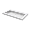 Wiesbaden Kera Wastafel enkel - zonder kraangat - 80x46x5cm - keramiek - glans wit SW106374