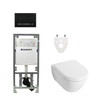 Villeroy et Boch Subway 2.0 Set de toilette softclose et sans bride avec réservoir Geberit et plaque de commande blanc​ SW106378