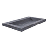 Wiesbaden B meubelwastafel 60x46x5cm met 1 kraangat hardsteen zwart SW106389 Wiesbaden B meubelwastafel 60x46x5cm met 1 kraangat hardsteen zwart SW106389