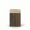 FugaFlow Eccelente Arredo Toiletmeubelset - 40x65cm - 1 deur - 1 kraangat - rechts - fontein travertine - noten SW1522184