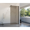 FugaFlow Eccelente Vetro inloopdouche - 110x200cm - rookglas - wandarm - mat zwart SW1450951