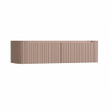 H&R Badmeubelen Juice Wastafelonderkast - 160x45x40cm - afgeronde hoeken - 3D-front - 2 lades - geïntegreerde greep - strawberry SW1259483