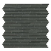 Ceralto Minuta Uno Mosaïque 31x31cm 10mm porcellanato Basalte Allongé SW107363
