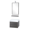 Differnz Force58 Set de meubles avec miroir 49x58cm MDF 1 trou pour robinetterie 1 lavabo anthracite SW28111 Differnz Force58 Set de meubles avec miroir 49x58cm MDF 1 trou pour robinetterie 1 lavabo anthracite SW28111