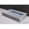 Forzalaqua Bellezza wastafel 60x40x9cm RECHTHOEK 1 wasbak Marmer gezoet blauw wit SW67865 Forzalaqua Bellezza wastafel 60x40x9cm RECHTHOEK 1 wasbak Marmer gezoet blauw wit SW67865