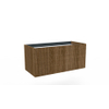 Arcqua Ridge Meuble sous lavabo - 100x45.5x45cm - 1 tiroir - push to open - mdf plaqué - chêne café SW909453