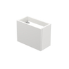 INK Versus Meuble lave-mains - 36x18x27cm - 1 porte - gauche et droite ouvrant - sans poignée - MDF laqué blanc mat SW157976