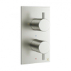 Crosswater MPRO inbouw thermostatisch douchekraan verticaal 2 weg met greeps in geborsteld RVS SW31279 Crosswater MPRO inbouw thermostatisch douchekraan verticaal 2 weg met greeps in geborsteld RVS SW31279