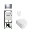 Villeroy en Boch Subway 2.0 DirectFlush toiletset softclose met Geberit reservoir en bedieningsplaat chroom sigma30 wit SW108327 Villeroy en Boch Subway 2.0 DirectFlush toiletset softclose met Geberit reservoir en bedieningsplaat chroom sigma30 wit SW108327