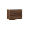 Saniclass Prime Balance Meuble sous lavabo - 80x55x44.9cm - 2 tiroirs - Poignée intégrée - MDF - Noyer SW1027166