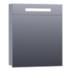 Saniclass 2.0 spiegelkast 60x70x15cm verlichting geintegreerd rechthoek 1 draaideur Mat Grijs MDF SW371630 Saniclass 2.0 spiegelkast 60x70x15cm verlichting geintegreerd rechthoek 1 draaideur Mat Grijs MDF SW371630