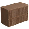 Saniclass Holz Atelier Badkamermeubelset - 100x45x62cm - houten topblad - zonder kraangat - 2 lades - mat walnut pure (hout) SW1479053