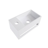 Wiesbaden Julia Fontein links - 35x20x16cm - solid surface - mat wit SW110886