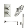Crosswater MPRO inbouw douche set met 20cm regendouche wandmontage handdoucheset RVS SW108642 Crosswater MPRO inbouw douche set met 20cm regendouche wandmontage handdoucheset RVS SW108642