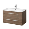 Adema Bella Meuble sans miroir 80.6x47.5x50.5cm avec trop-plein bois SW48991 Adema Bella Meuble sans miroir 80.6x47.5x50.5cm avec trop-plein bois SW48991