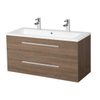 Adema Bella badmeubelset 99x45.5x50cm zonder spiegel met overloop hout SW48989 Adema Bella badmeubelset 99x45.5x50cm zonder spiegel met overloop hout SW48989