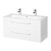 Adema Bella badmeubelset 99x45.5x50cm zonder spiegel met overloop wit SW48988 Adema Bella badmeubelset 99x45.5x50cm zonder spiegel met overloop wit SW48988