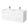 Adema Bella badmeubelset 119x45.5x50cm zonder spiegel met overloop wit SW48986 Adema Bella badmeubelset 119x45.5x50cm zonder spiegel met overloop wit SW48986