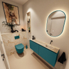 MONDIAZ TURE-DLUX Meuble toilette - 120cm - Smag - EDEN - vasque Frappe - position droite - sans trou de robinet SW1103061