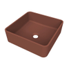 Arcqua Case waskom - vierkant - 37x37cm - mat terracotta SW1209084