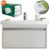 Duravit Ketho badmeubelset 60x45.5x41cm 1 lade s spaanplaat wit Hoogglans SW85562 Duravit Ketho badmeubelset 60x45.5x41cm 1 lade s spaanplaat wit Hoogglans SW85562