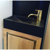 Forzalaqua Gela fonteinonderkast 39.5x21.5x59 met 1 deur en 1 ligger greeploos smoke SW111032 Forzalaqua Gela fonteinonderkast 39.5x21.5x59 met 1 deur en 1 ligger greeploos smoke SW111032