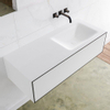 Mondiaz Lagom Meuble avec 1 tiroir 110x30x45cm vasque Cloud droite sans trous de robinet Solid Surface Urban SW409178