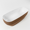 Mondiaz Stone Baignoire îlot 180x75cm Couleur Rust mat Couleur intérieure Blanc SW491572 Mondiaz Stone Baignoire îlot 180x75cm Couleur Rust mat Couleur intérieure Blanc SW491572