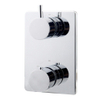 Wiesbaden Caral Ensemble de finition thermostat encastré 2 voies chrome SW62492
