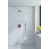 Fortifura Calvi inbouw Regendoucheset - rond - thermostatisch - wandarm - 25cm - hoofddouche - staaf handdouche - gladde slang - PVD - geborsteld koper SW1244330