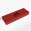 MONDIAZ LEX Opbouwwastafel 90x30x12cm 0 kraangaten wasbak midden Solid Surface mat SW476603 MONDIAZ LEX Opbouwwastafel 90x30x12cm 0 kraangaten wasbak midden Solid Surface mat SW476603