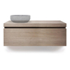 LoooX Wooden Drawer BoX ladenkast met 1 lade 120x45x46cm met softclose eiken old grey SW108690 LoooX Wooden Drawer BoX ladenkast met 1 lade 120x45x46cm met softclose eiken old grey SW108690