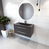 Saniclass Corestone 13 badmeubelset 100cm Black Wood 1 kraangat SW10819 Saniclass Corestone 13 badmeubelset 100cm Black Wood 1 kraangat SW10819