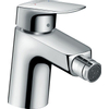 Hansgrohe Logis Eengreeps bidetmengkraan - 70 met trekwaste - hoogglans chroom GA42177