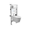 QeramiQ Sanidusa Compact inbouwset met softclose zitting en Geberit Sigma 20 bedieningsplaat wit chroom SW161837 QeramiQ Sanidusa Compact inbouwset met softclose zitting en Geberit Sigma 20 bedieningsplaat wit chroom SW161837