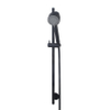 Wiesbaden Unimatch Cadans glijstangset compleet - met handdouche - 3 standen - diameter 8cm - mat zwart SW161901