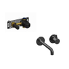 Hotbath Cobber Inbouwwastafelkraan - inbouwdeel - 18cm uitloop - PBP Gepolijst zwart PVD SW1592863