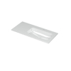 Ink aspekt lavabo 100x1.5x45cm 1 trou pour robinet évier porcelaine blanc brillant SW439620