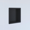 Saniclass Hide luxe inbouwnis 30x30x10cm RVS met flens zwart SW499593 Saniclass Hide luxe inbouwnis 30x30x10cm RVS met flens zwart SW499593