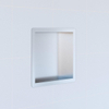 Saniclass Hide luxe inbouwnis 30x30x7cm RVS met flens SW156384 Saniclass Hide luxe inbouwnis 30x30x7cm RVS met flens SW156384