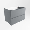 Mondiaz VICA Meuble sous vasque - 70x45x50cm - 2 tiroirs - softclose - Plata SW1016449