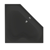 Xenz Cyprus baignoire d’angle 145x145cm avec pieds sans vidage Acrylique Ebony mat SW103542 Xenz Cyprus baignoire d’angle 145x145cm avec pieds sans vidage Acrylique Ebony mat SW103542