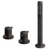 Xenz Cinca Mélangeur bain sur gorge thermostatique 3 trous mat noir SW105558 Xenz Cinca Mélangeur bain sur gorge thermostatique 3 trous mat noir SW105558