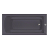 Xenz Bodysize ligbad 170x90x45cm met poten zonder afvoer Acryl Antraciet Mat SW103414